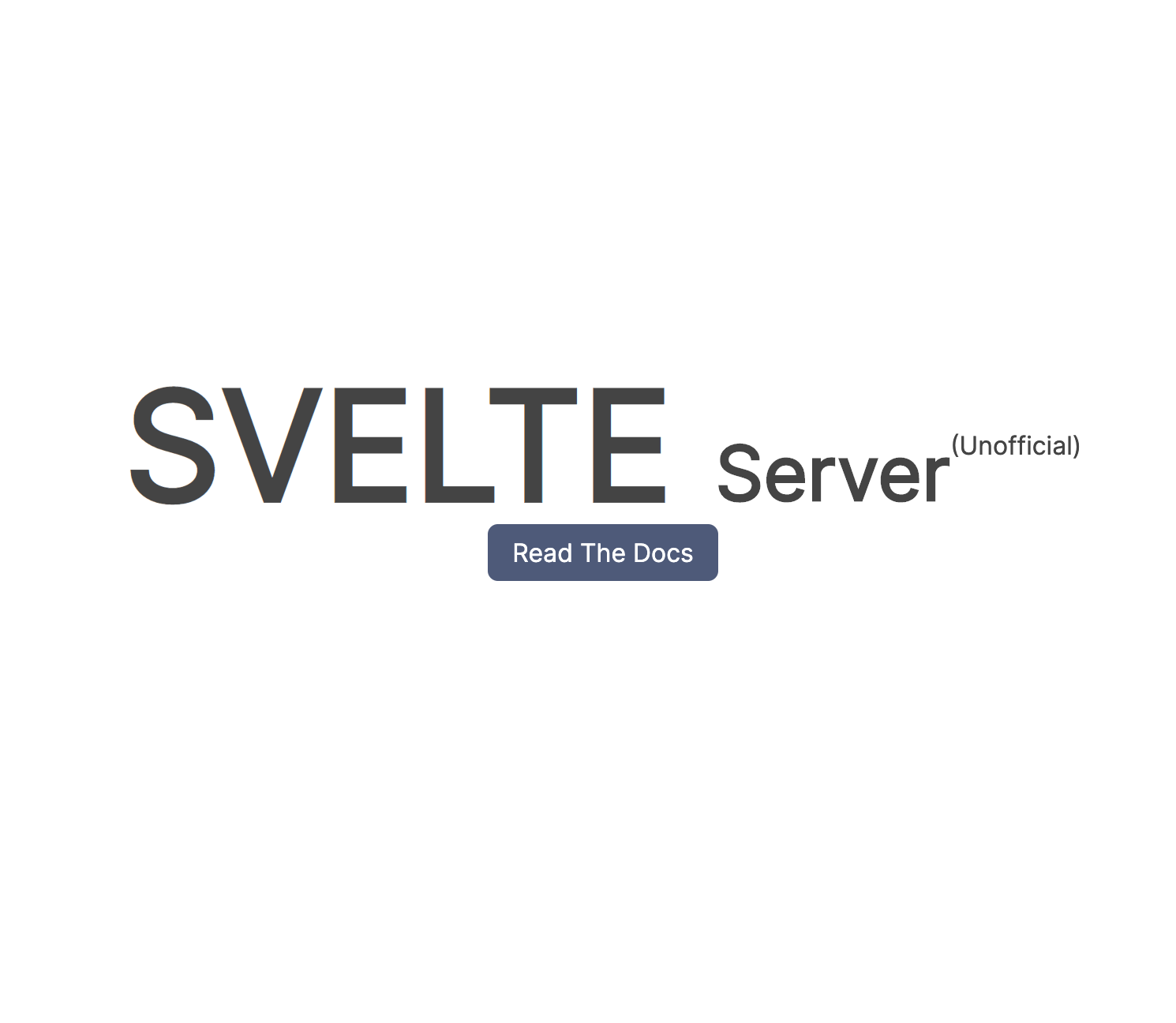 Svelte Server